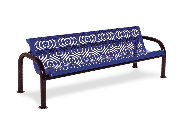 UltraSite 6' Contour Bench with Back, Diamond