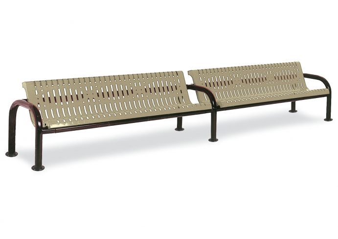 UltraSite 8' Contour Bench with Back, Diamond
