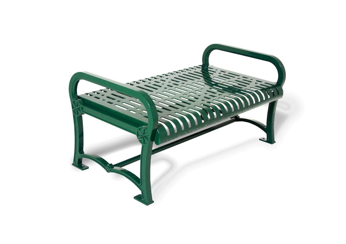 UltraSite 8' Charleston Bench without Back, Diamond