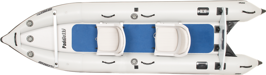 Sea Eagle 437PS PaddleSki Inflatable Catamaran Boat Solo Start-up Package (New)