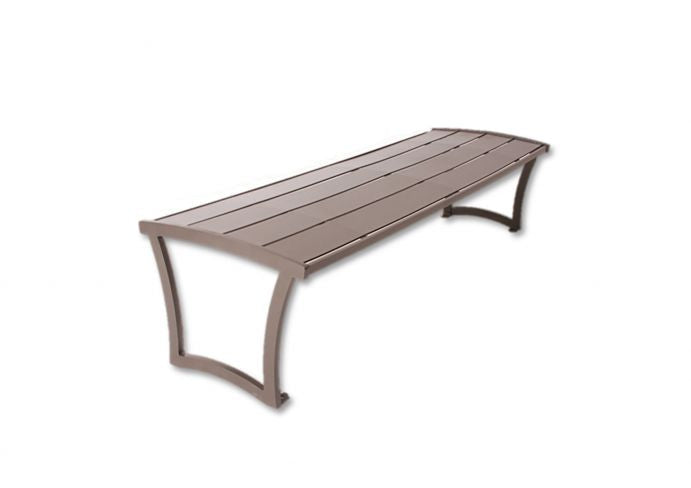 UltraSite 6' Madison Bench without Back, Powder Coated Steel