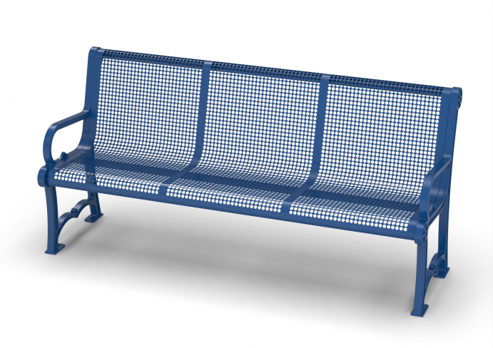 UltraSite 4' Charleston Add On Bench With Back, Slat